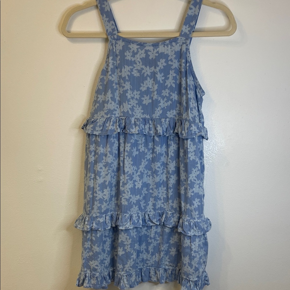 SO Dress Blue and White Floral Size 12 Plus